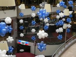 בלונים לעיצוב קניונים ומרכזי קניות