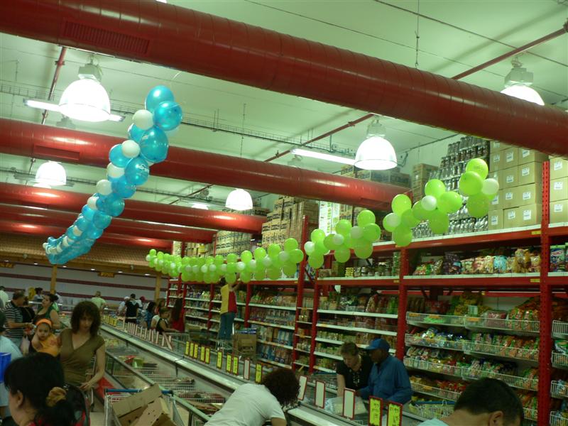 עיצוב בלונים לקו קופות
