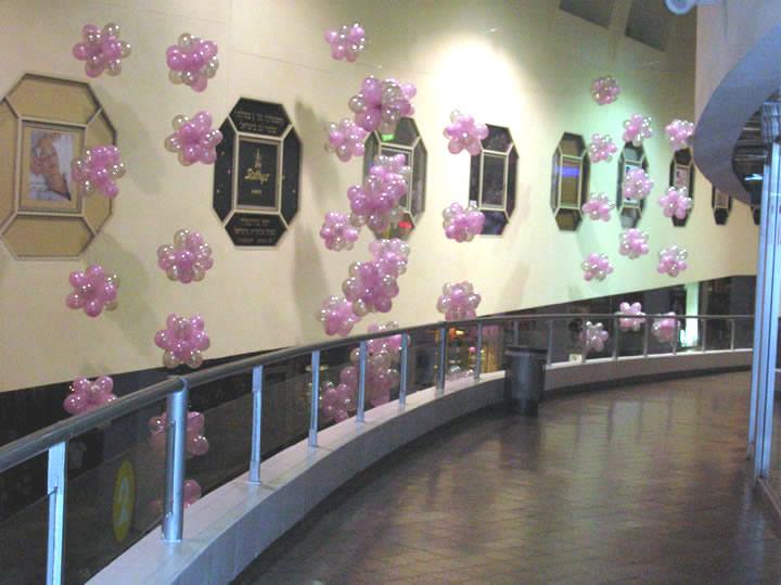 עיצוב מרכזי קניות בבלונים